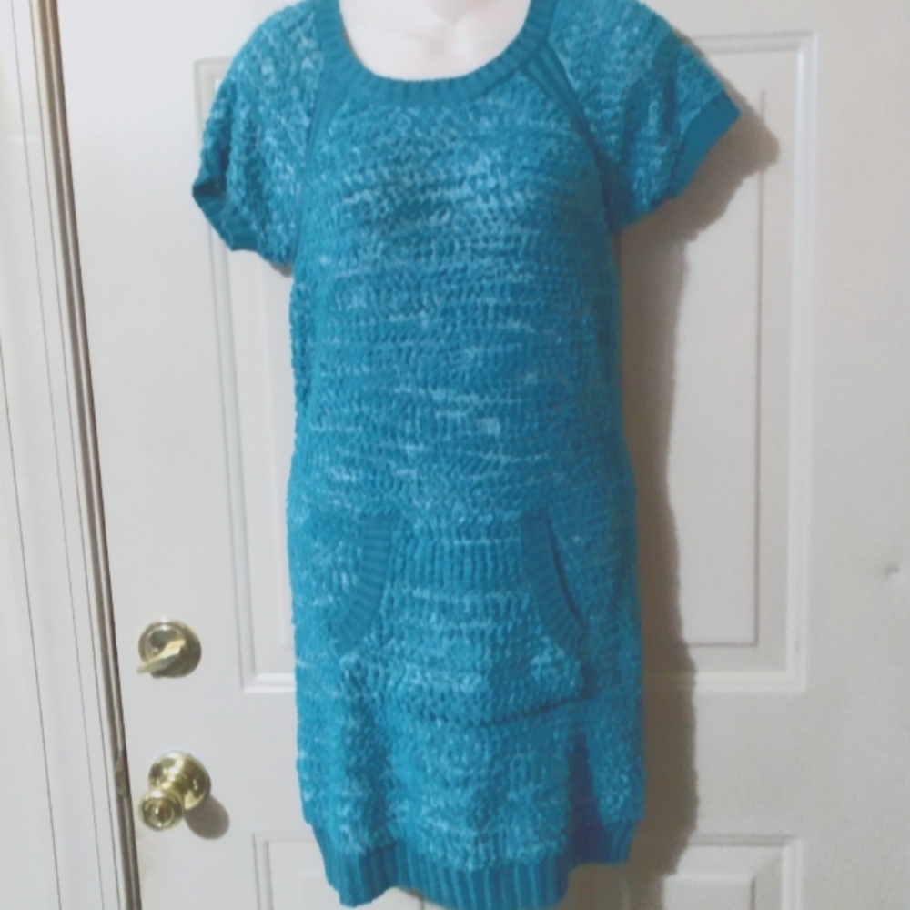 Textured sweater dress